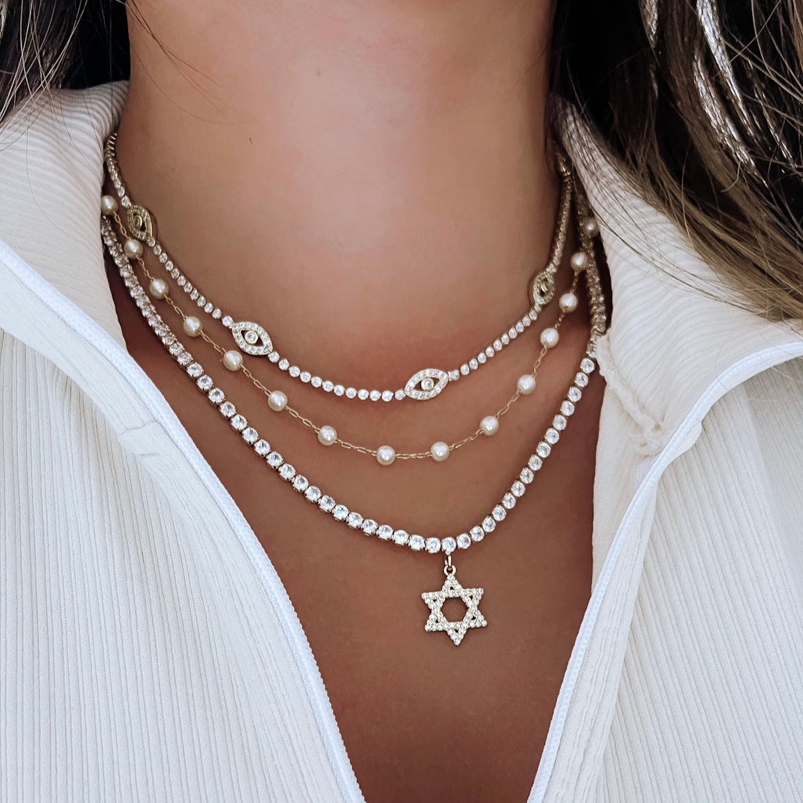 Guiding Faith Star of David Necklace - Gold Filled
