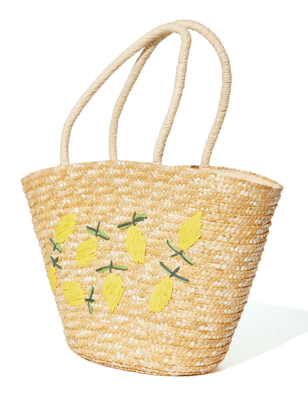 Organic Lemon Print Tote Bag