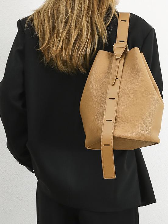 Spacious Bucket Shoulder Bag