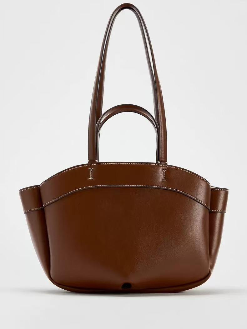 Spacious PU Leather Crossbody Bag