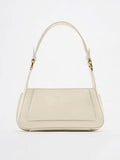 Square Faux Patent Leather Shoulder Bag