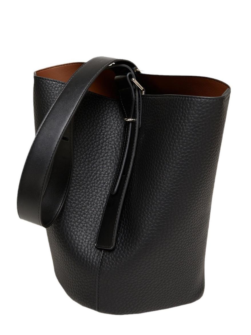 Adjustable Soft Leather Bucket Bag