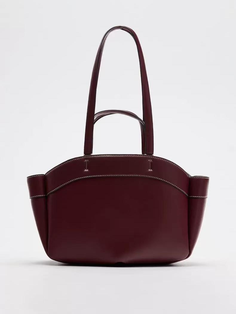 Spacious PU Leather Crossbody Bag