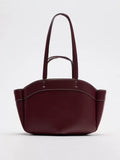 Spacious PU Leather Crossbody Bag