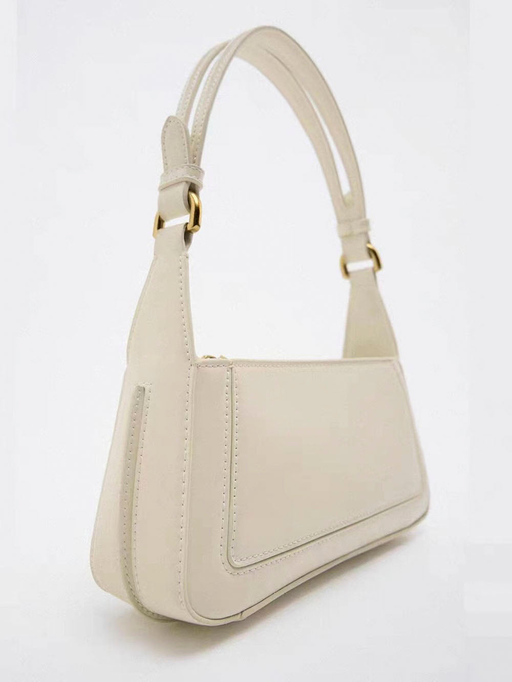 Square Faux Patent Leather Shoulder Bag