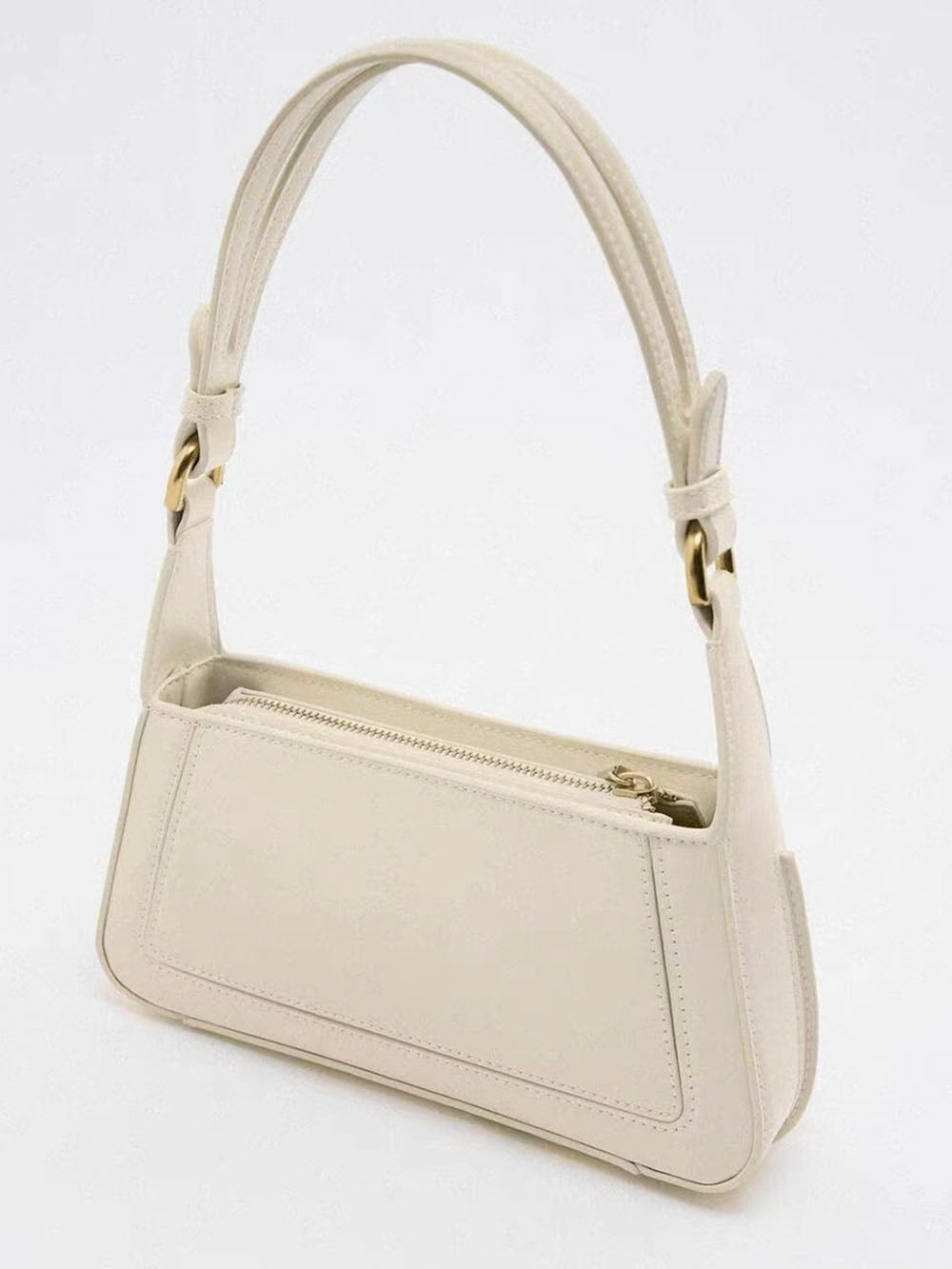 Square Faux Patent Leather Shoulder Bag