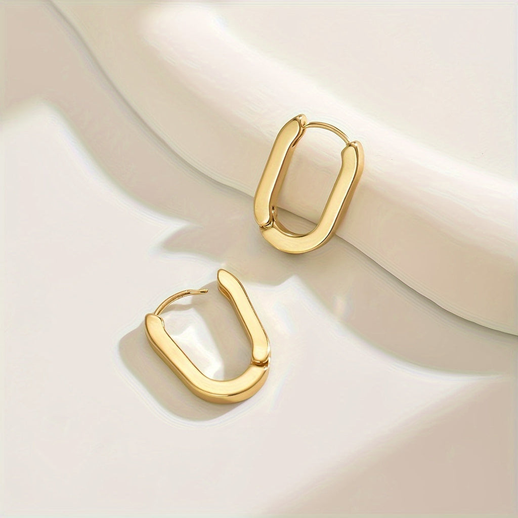 Alina – Chic Geometric Hoop Earrings