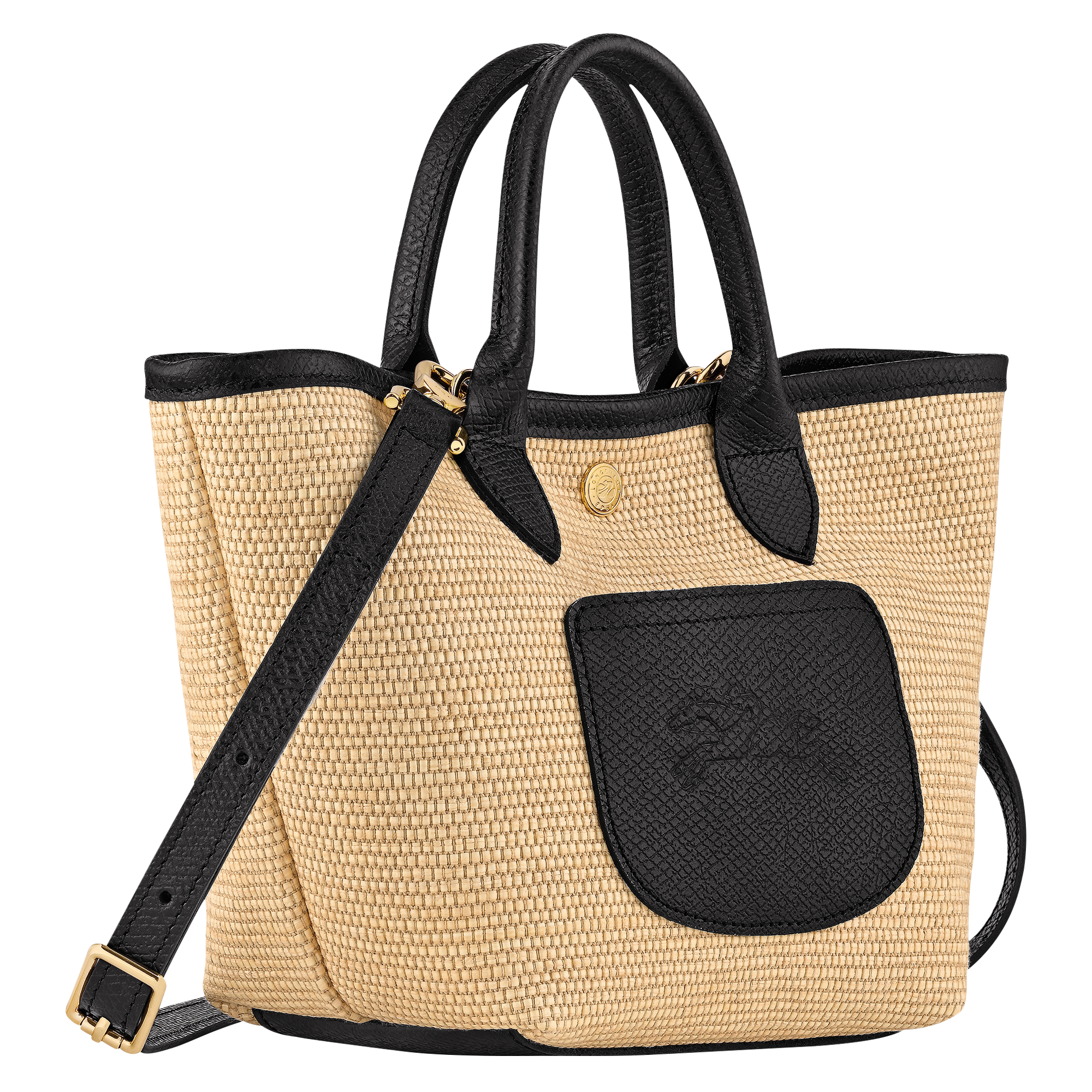 Longchamp Le Pliage XS Black Canvas Basket Bag