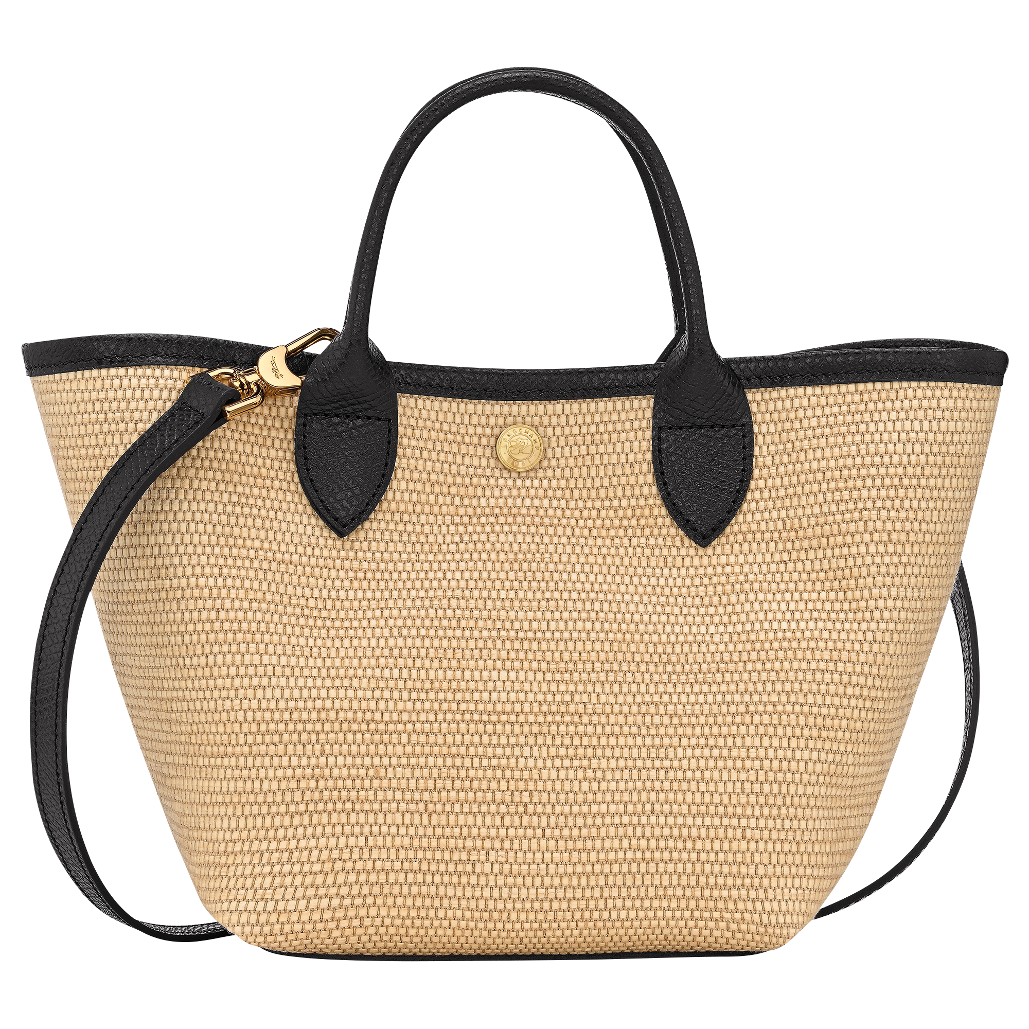 Longchamp Le Pliage XS Black Canvas Basket Bag