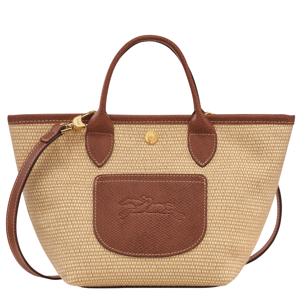 Longchamp Le Pliage XS Brown Canvas Basket Bag