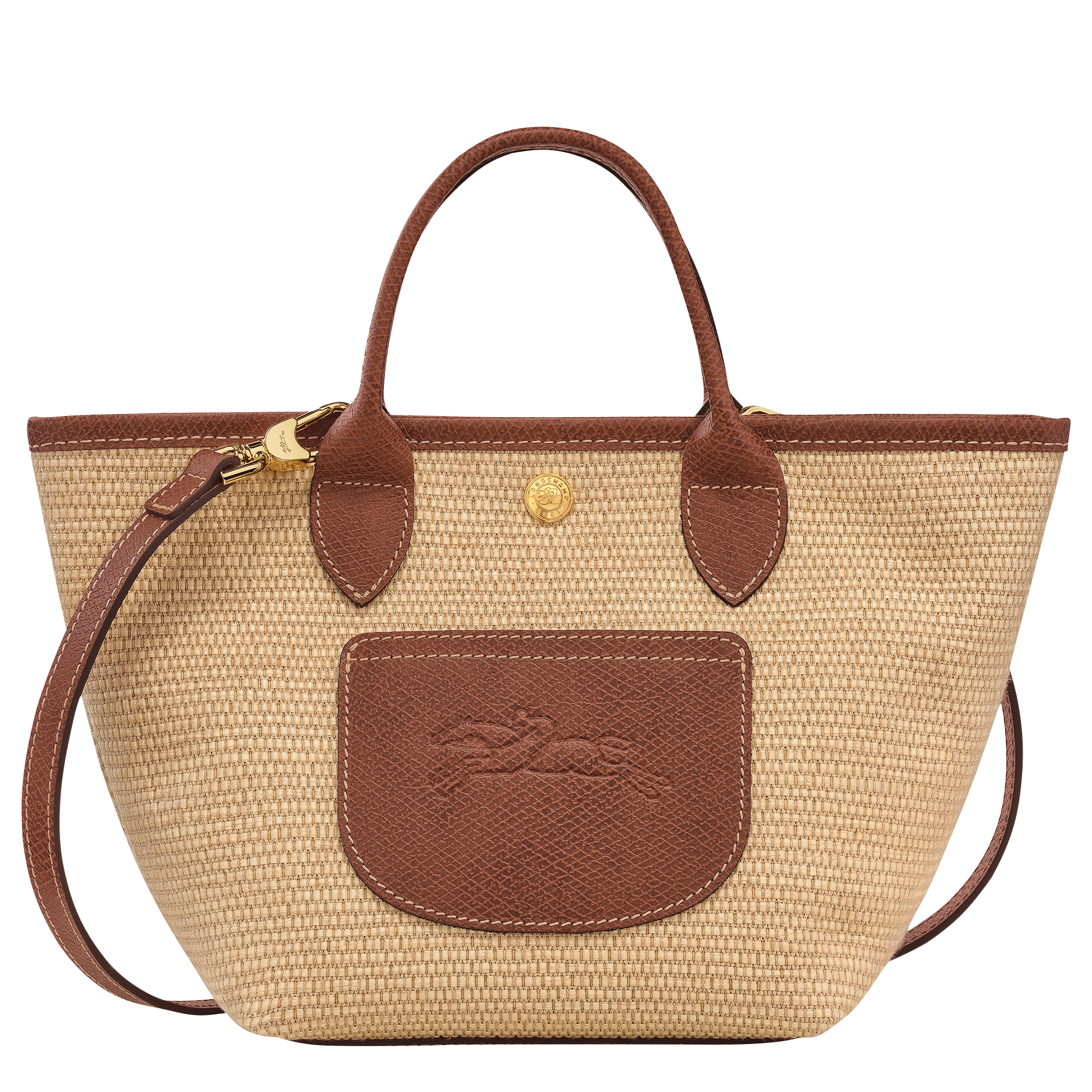 Longchamp Le Pliage XS Brown Canvas Basket Bag