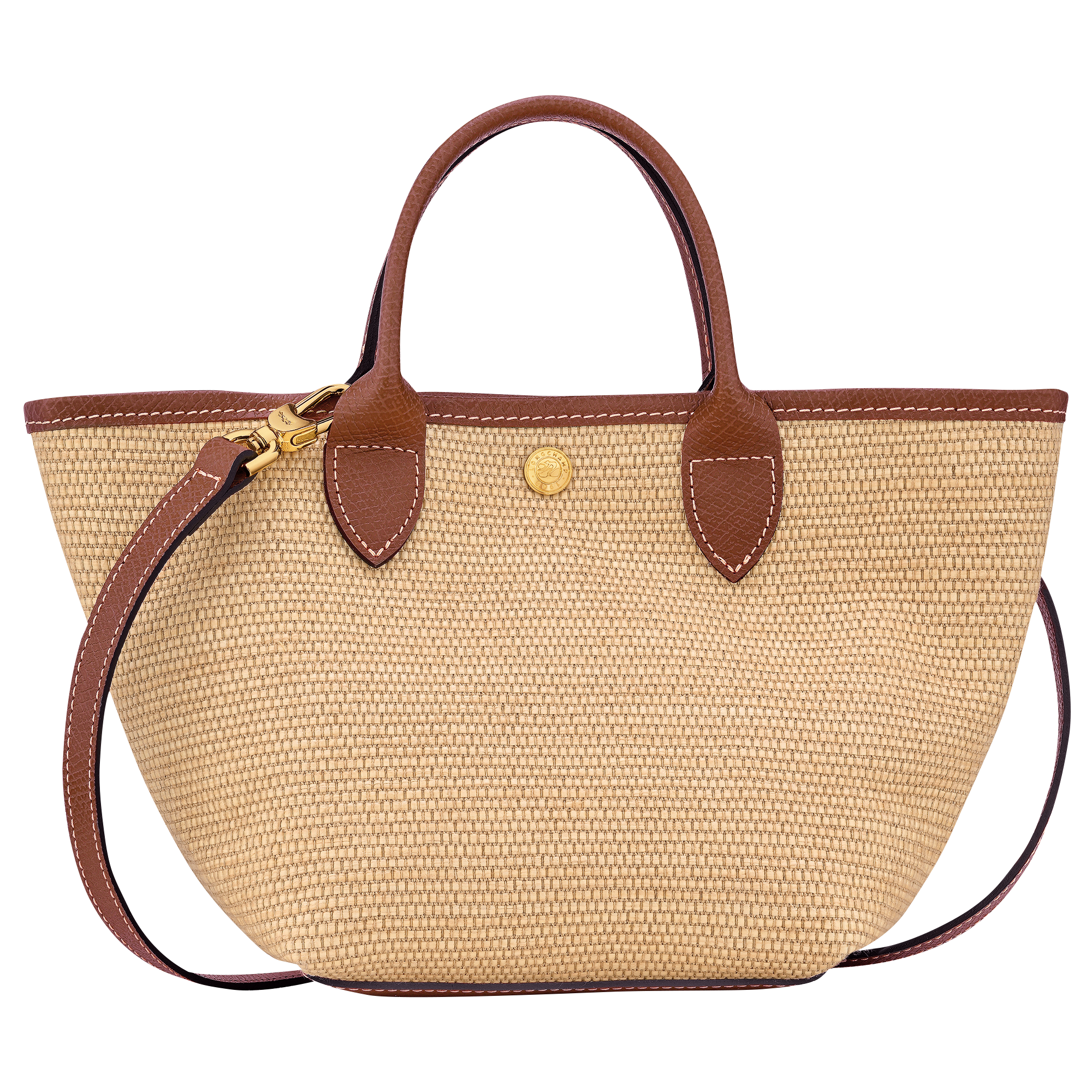Longchamp Le Pliage XS Brown Canvas Basket Bag