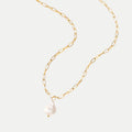 Elisa – Elegant Gold-Plated Necklace Featuring a Mini Cross