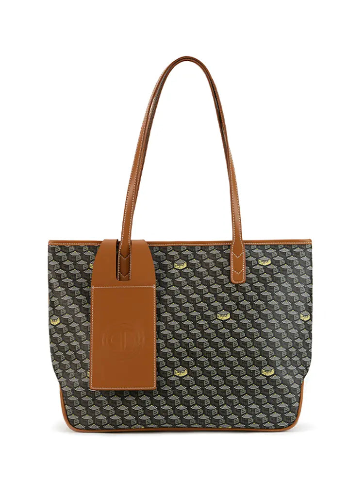 Retro Monogram Oversized Horizontal Tote Bag