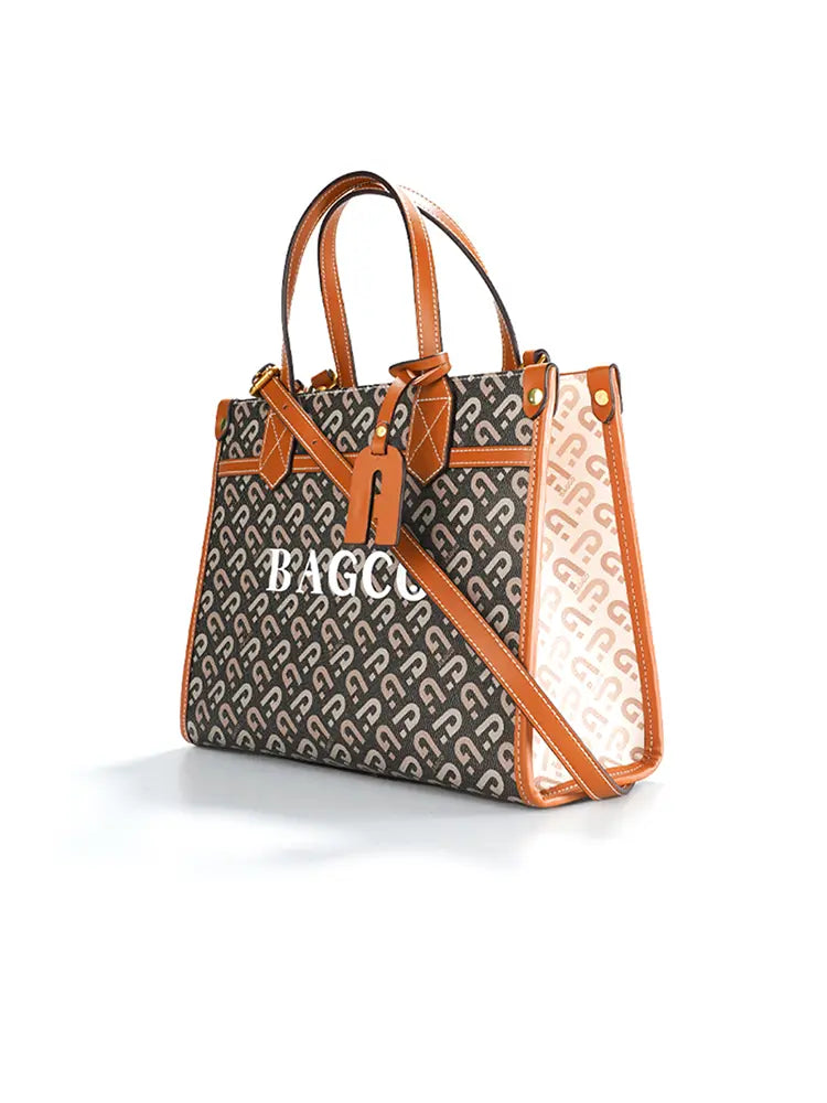 Stylish Printed Crossbody Tote Bag