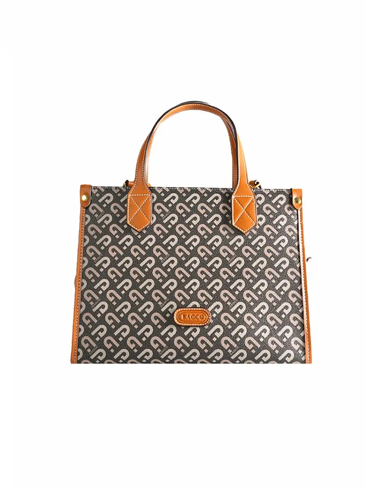 Stylish Printed Crossbody Tote Bag