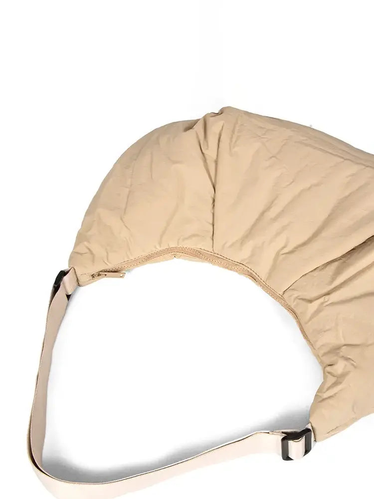 Fresh Lightweight Ruched Hobo Crossbody Bag