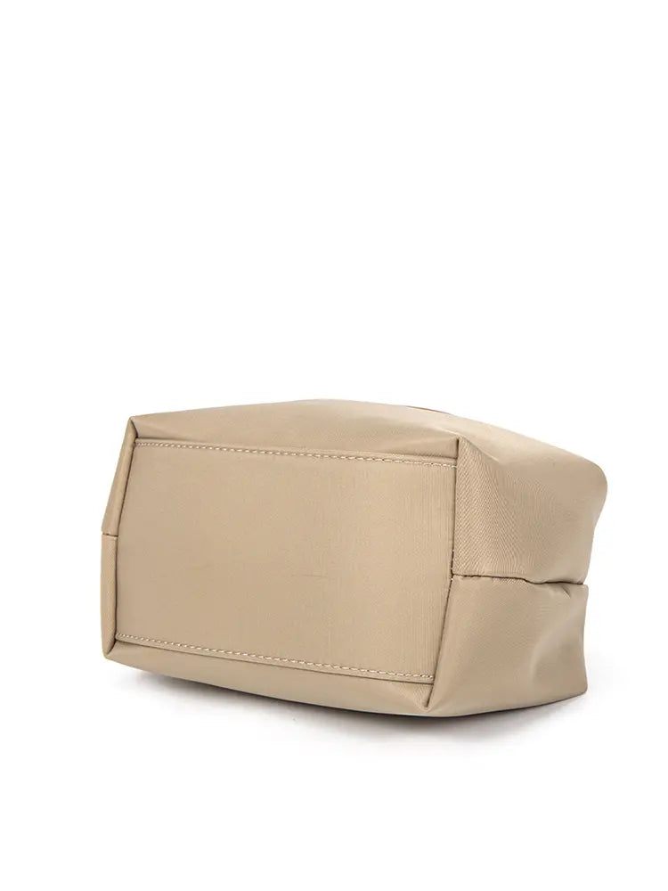 Color-Blocked PU Leather Dumpling Shoulder and Crossbody Bag