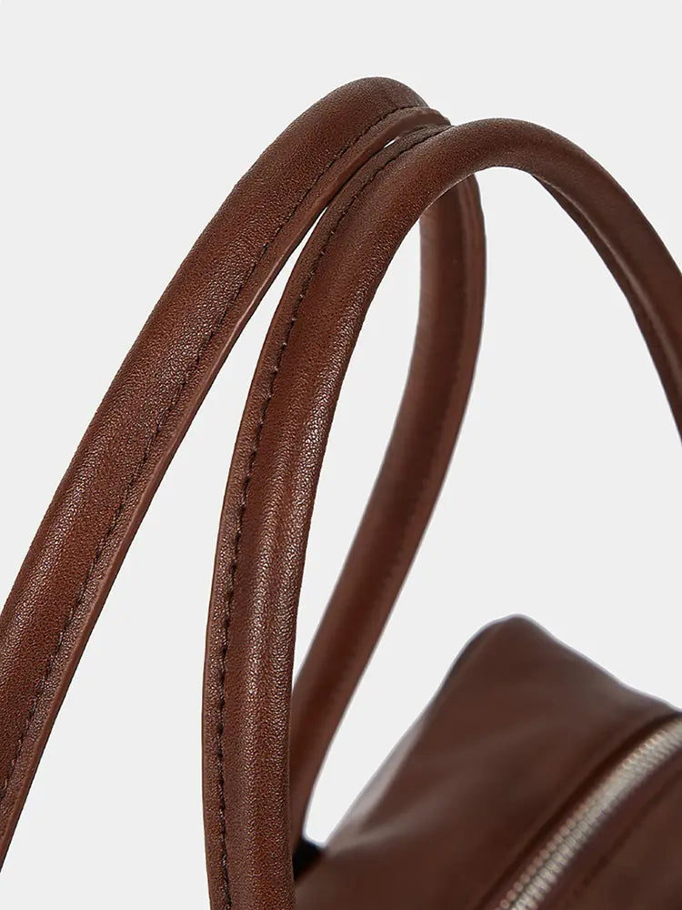 Vegetable-Tanned Leather Toast Box Bag