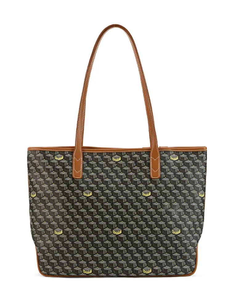 Retro Monogram Oversized Horizontal Tote Bag