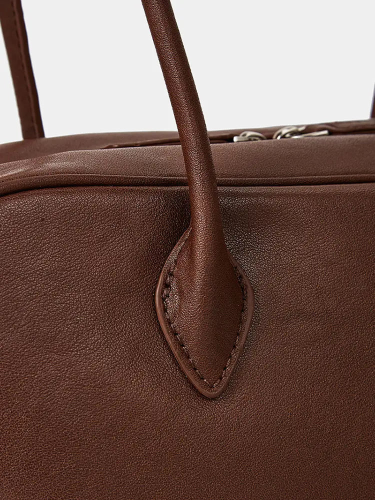 Vegetable-Tanned Leather Toast Box Bag