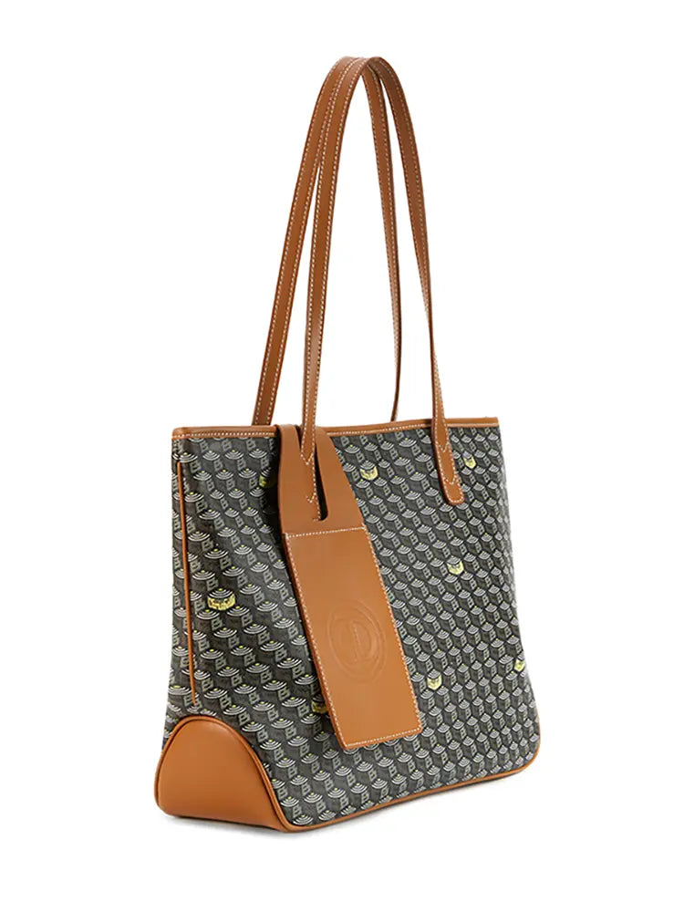 Retro Monogram Oversized Horizontal Tote Bag
