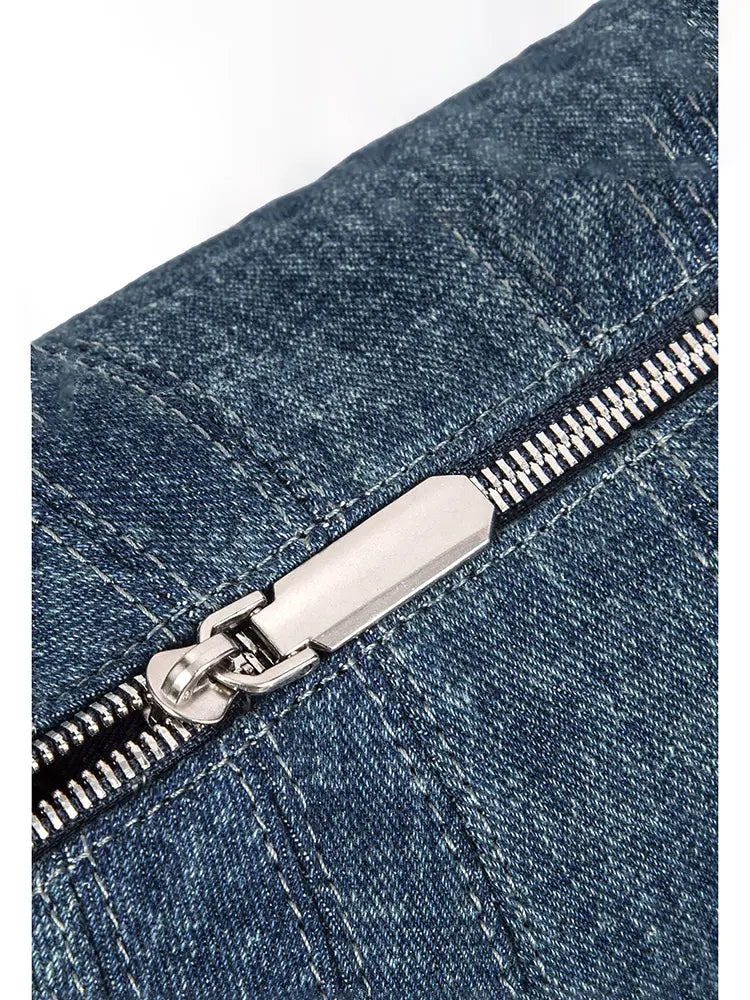 Distinctive Women's Denim Shoulder Bag