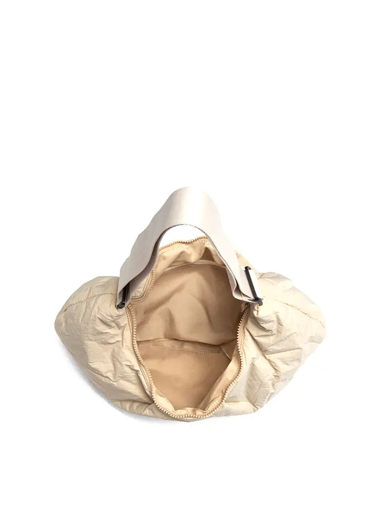 Fresh Lightweight Ruched Hobo Crossbody Bag