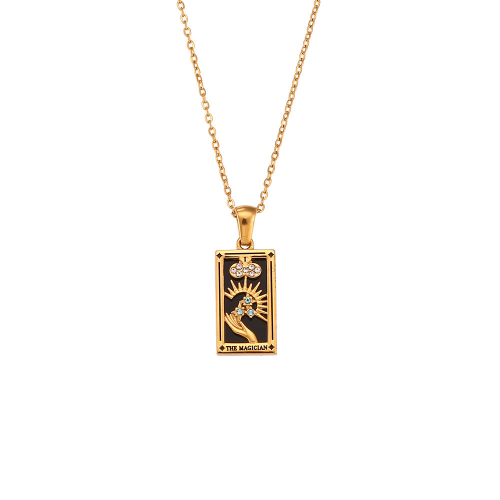 Sabina – Elegant Gold Necklace with Subtle Pendant