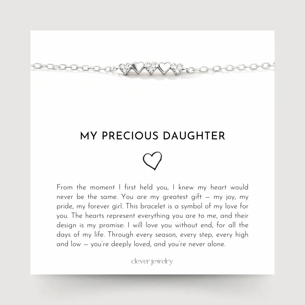 Forever in My Heart Bracelet for My Beloved Daughter