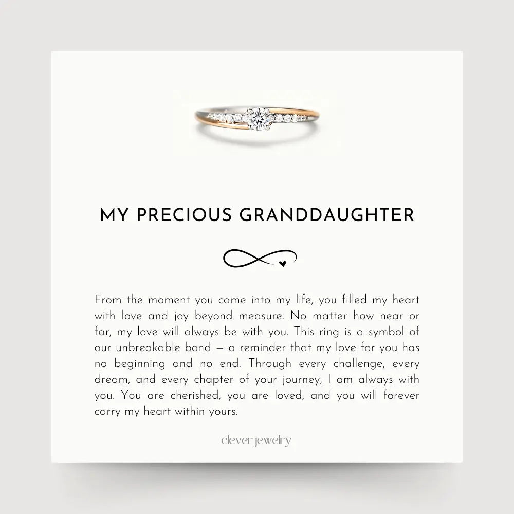 Forever in My Heart - Granddaughter Eternity Ring