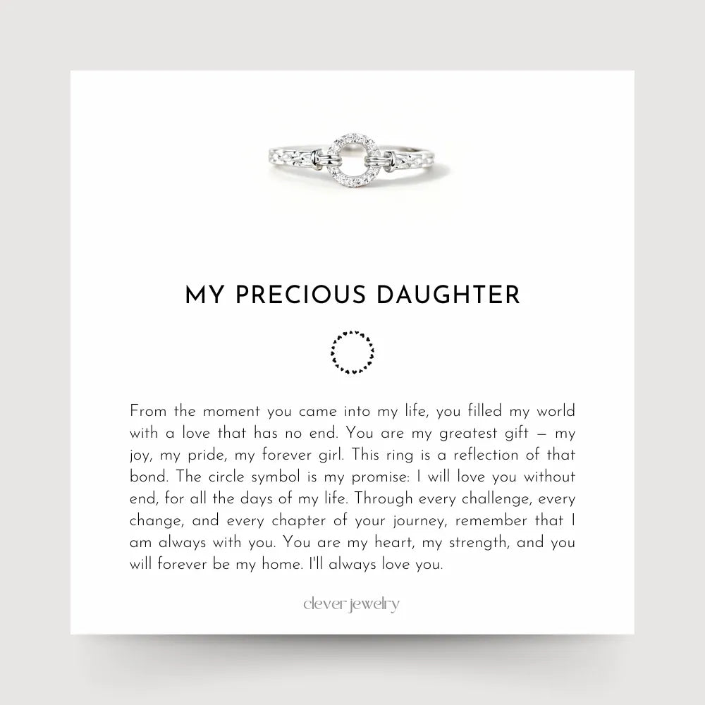 Circle of Love Ring for My Daughter