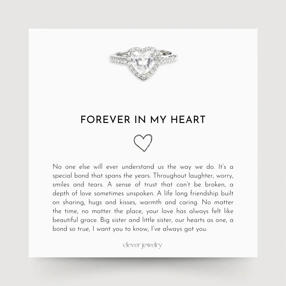 Forever in My Heart Ring - A Gift for My Sister