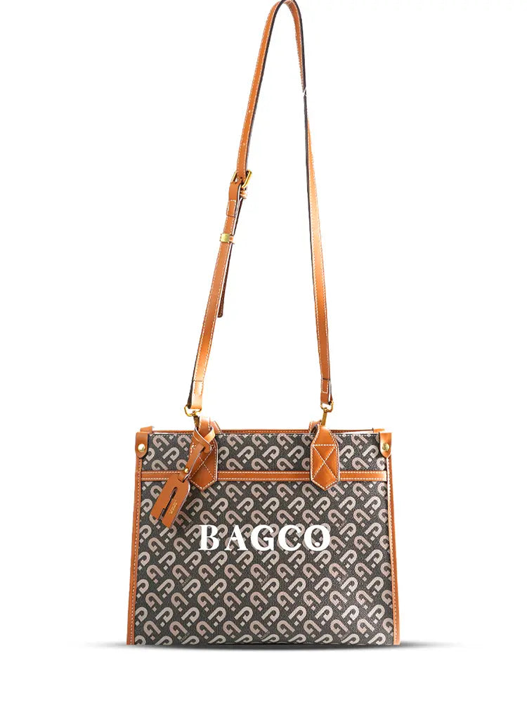 Stylish Printed Crossbody Tote Bag