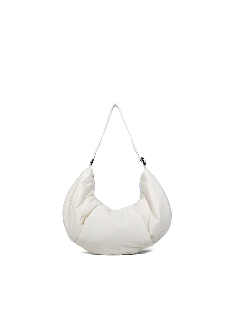 Fresh Lightweight Ruched Hobo Crossbody Bag