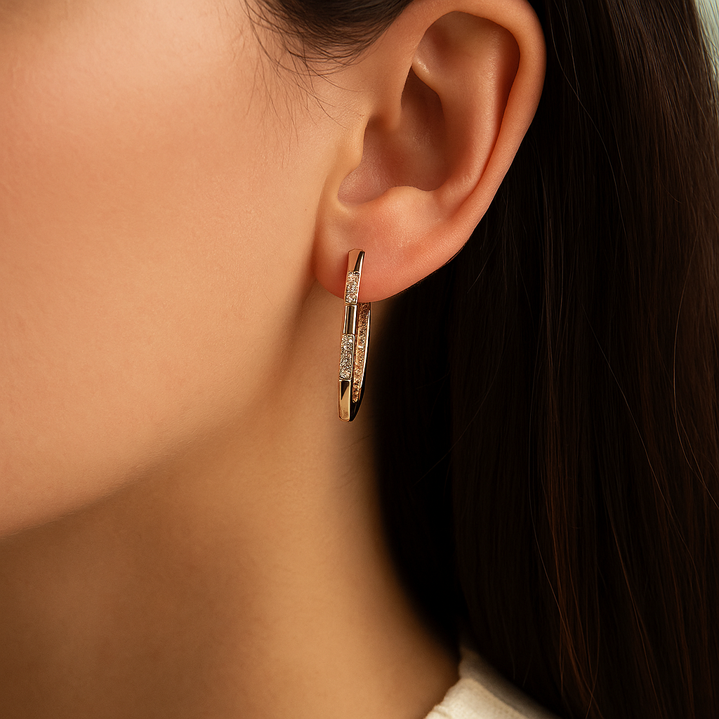 Chic Zirconia Stone Earrings