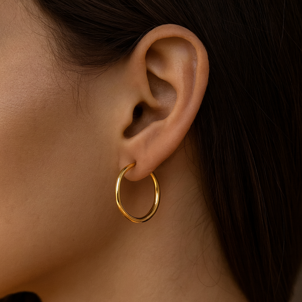Liliane – Oversized Gold Earrings