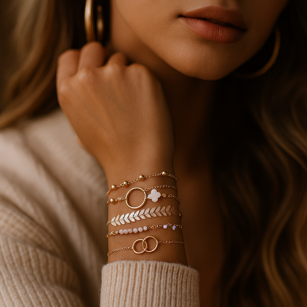 Limited Edition Vintage Antique Gold Bracelet Set