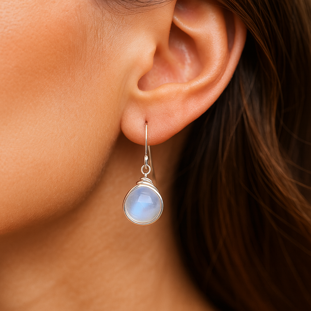 Andrea – Classic Moonstone Earrings