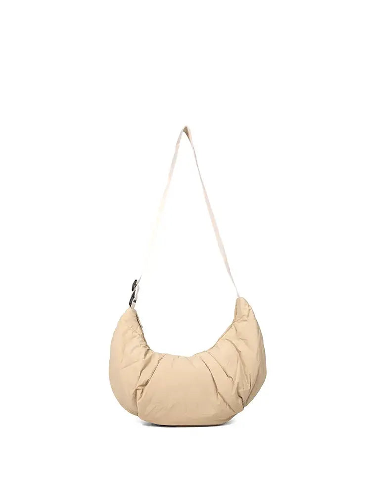 Fresh Lightweight Ruched Hobo Crossbody Bag