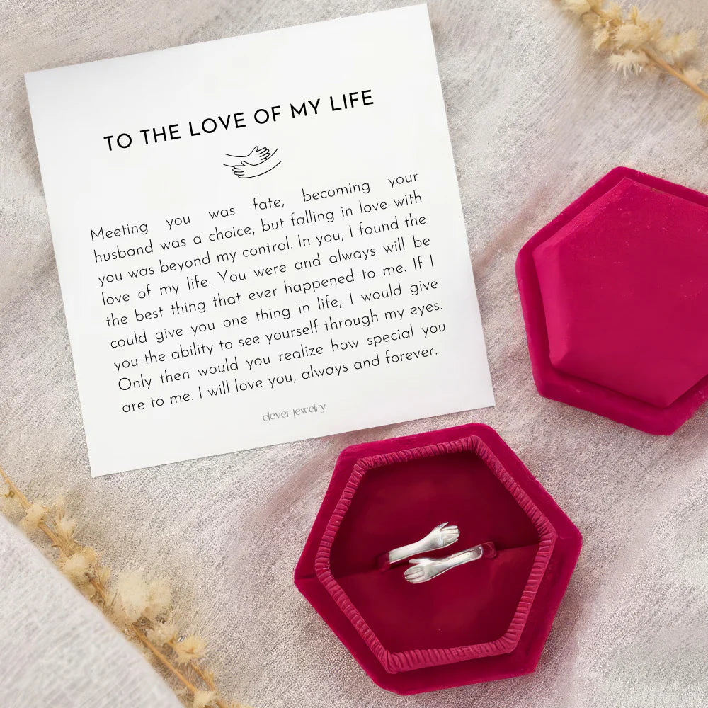Elegant Hug Ring for My Beautiful Wife