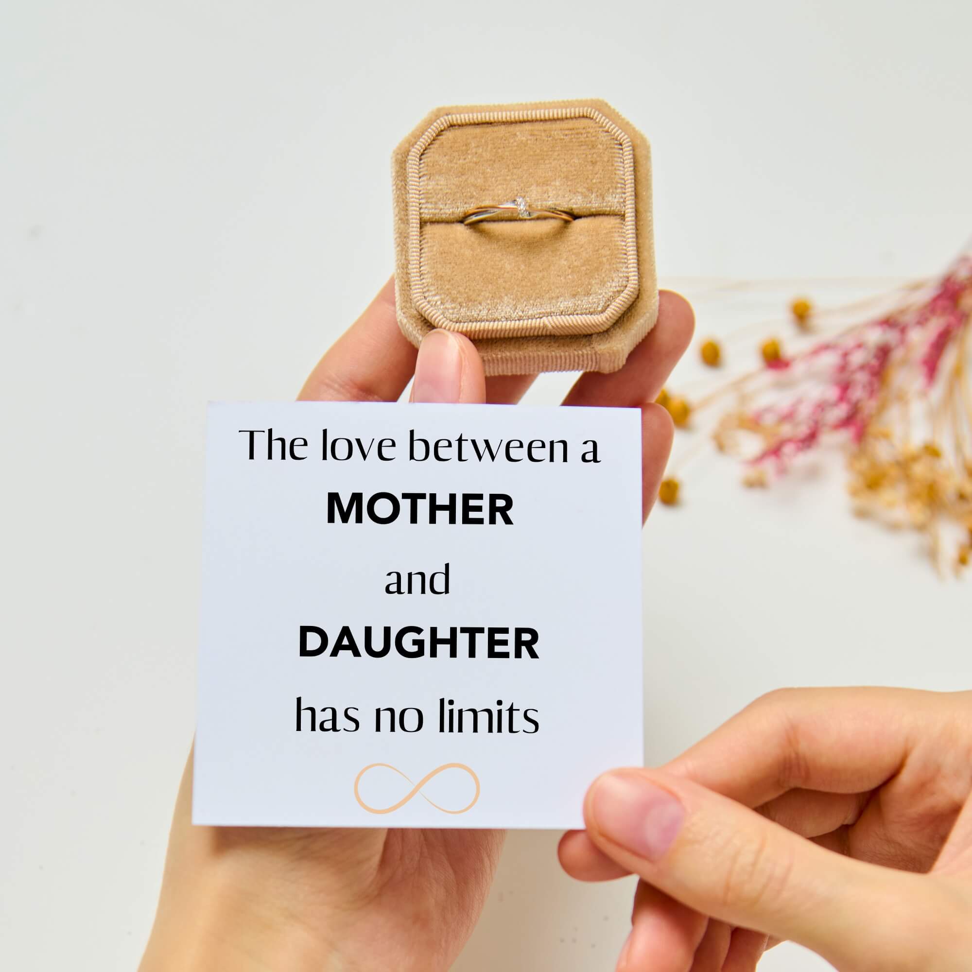 Mother-Daughter Infinity Ring