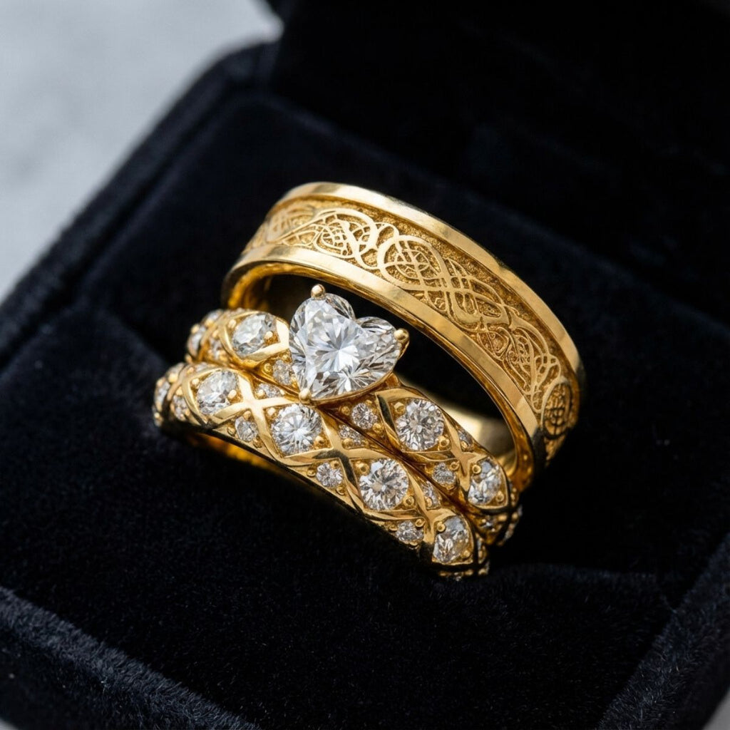 Celtic Dragon-Inspired Rings