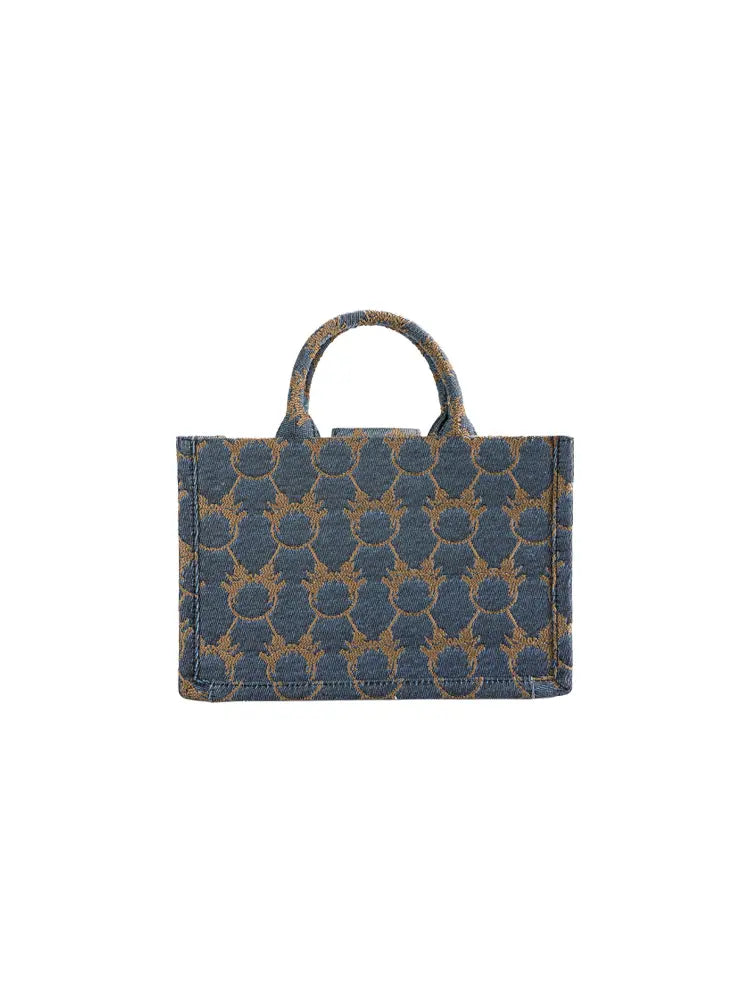 Denim Shoulder Tote Bag