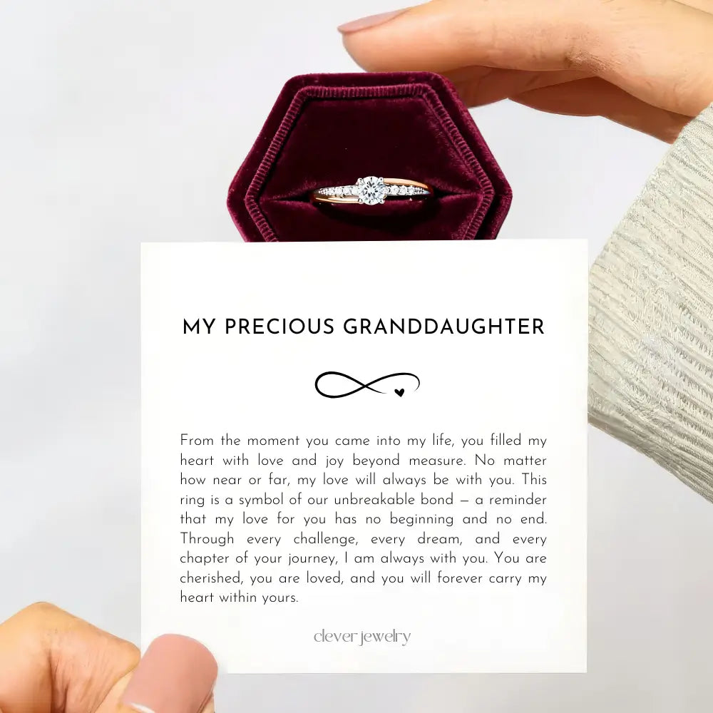 Forever in My Heart - Granddaughter Eternity Ring