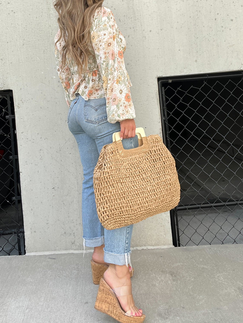 Tulum Evening Straw Tote