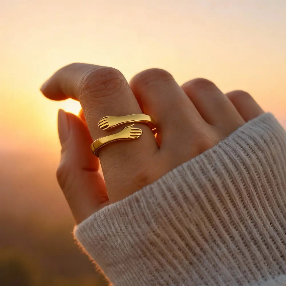 Embrace of Love - Gold Hug Ring