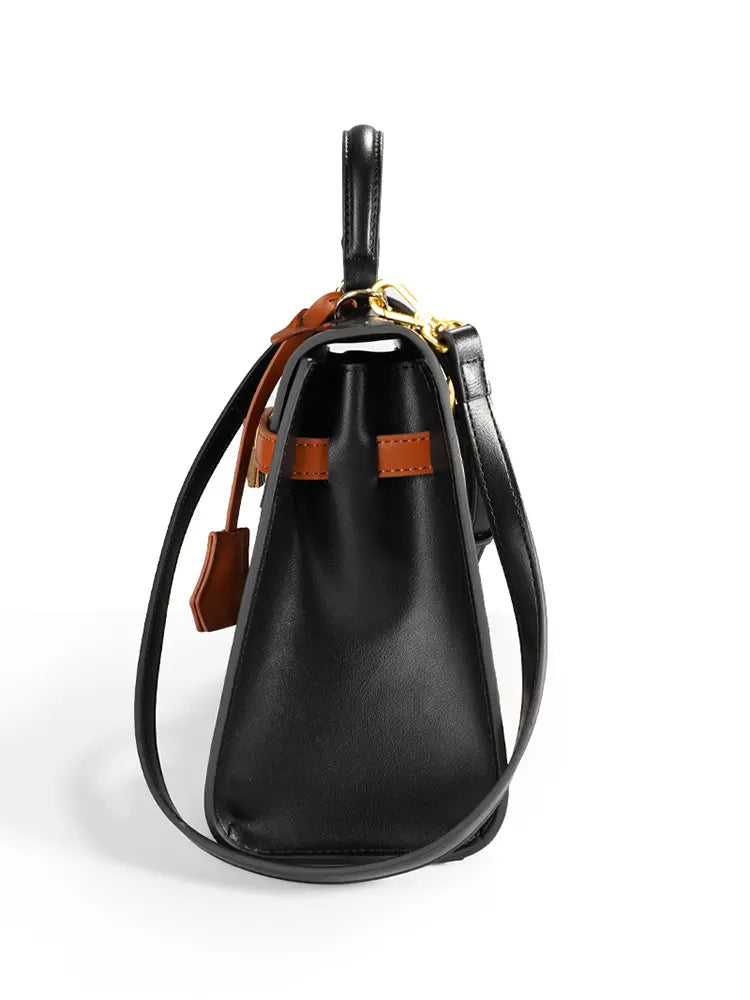 Designer Jacquard Stitch Kelly-Inspired Shoulder and Top Handle Bag