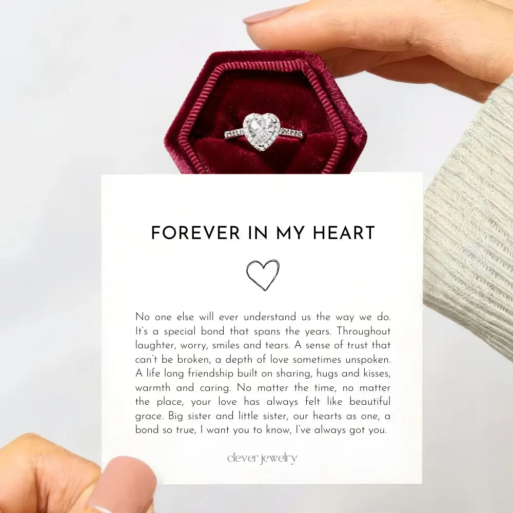 Forever in My Heart Ring - A Gift for My Sister