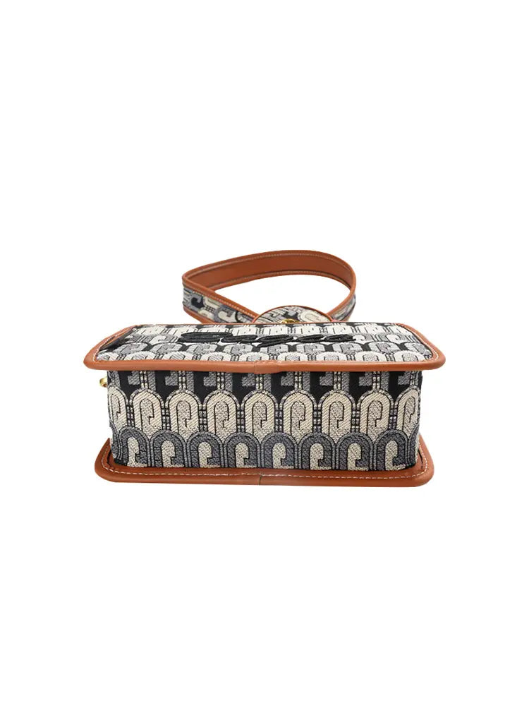 G-Jacquard Fabric Crossbody Camera Bag